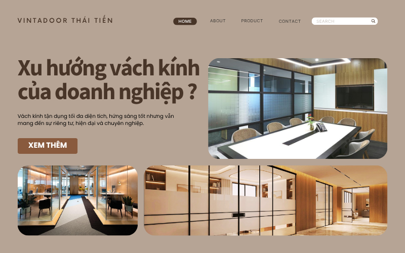 Vì sao doanh nghiệp hiện đại chuyển sang vách kính thay vì tường truyền thống?